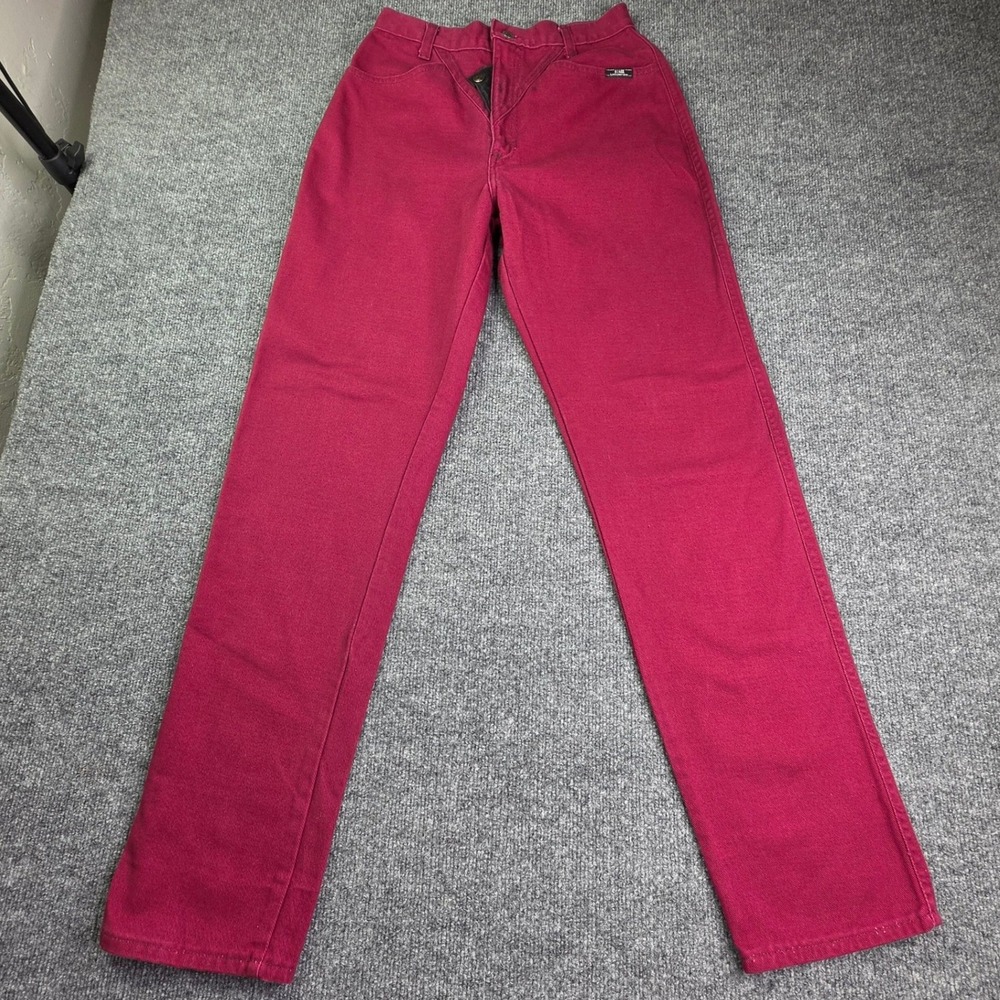 Ozark Mountain Jeans Womens 9/10 Magenta Pink High Waist Western V-Yoke USA